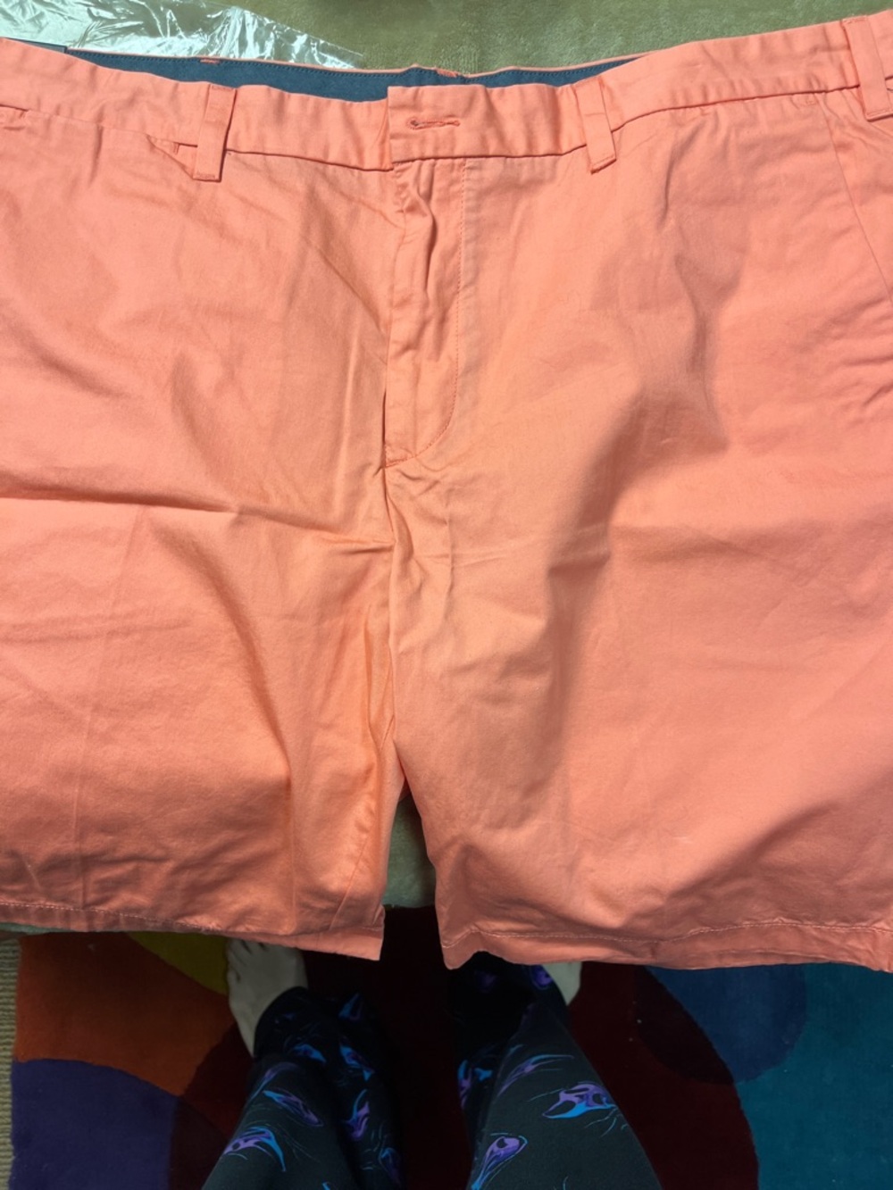 Nautica Pink-Orange Classic Deck Shorts